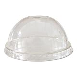 Eco-Products : Lids, for Corn Clear Plastic Cups, Dome, Clear, 1000/Carton, -:- Sold as 1 CT