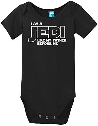 Star Wars Parody Funny Baby Onesie Bodysuit Toddler Shirt Yoda Storm Pooper Jedi (12 months, Jedi Father Onesie)