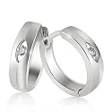 Goldmaid Damen-Creolen 925 Sterlingsilber 2 Zirkonia Co O429S