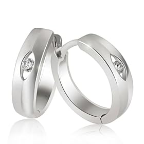 Goldmaid - Co O429S - Boucles d'Oreille Femme - Argent 925/1000 - 2 Oxyde de Zirconiums Blancs