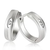 Goldmaid Damen-Creolen 925 Sterlingsilber 2 Zirkonia Co O429S