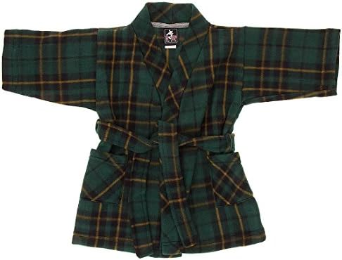Five Up America 2T-10 Boys Green Plaid Bath Robes 12