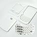 Original Genuine OEM Brand New BlackBerry Curve 8520 8530 White Full Housing Faceplate Fascia Plate Panel Cover Case Repair Replace Replacement+Keyboard Keypad Key Keys Button Buttons+Lens+Chassis+Tools thumb