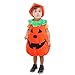 WEWILL Halloween Orange Pumpkin Patch Cutie Unisex Costume Set Party Children Clothing Fancy Dress Up 3-4year