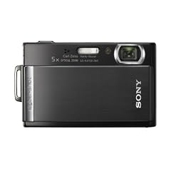 Sony Cybershot DSCT-300B Digitalkamera (10 Megapixel, 5-fach opt. Zoom, 8,9 cm (3,5 Zoll) Display, Bildstabilisator) schwarz