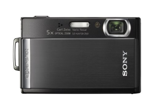 Sony Cybershot DSCT-300B Digitalkamera (10 Megapixel, 5-fach opt. Zoom, 8,9 cm (3,5 Zoll) Display, Bildstabilisator) schwarz
