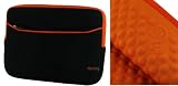 rooCASE Neoprene Super Bubble Sleeve Case for Toshiba Satellite T215D-S1140RD 11.6-Inch Laptop Red (Black / Orange)