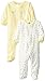 Gerber Unisex-Baby Two-Pack Sleep-N-Play Zip-Front Ducks Jumpsuits