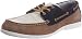 [リクライブ] LECRIBE 本革デッキシューズ  LC8612 BEIGE/NAVY(ベージュ/ネイビー/25.5)