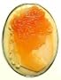 Cameo Pin Pendant Master Carved Conch Shell Sterling Silver Italian