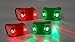 2 Green & 2 Red Portable Marine LED Boating Lights -