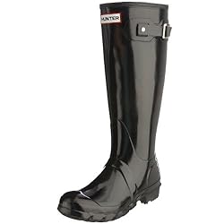 Hunter Original Tall Gloss W23616, Damen Gummistiefel, Schwarz (black), EU 39 (UK 6)
