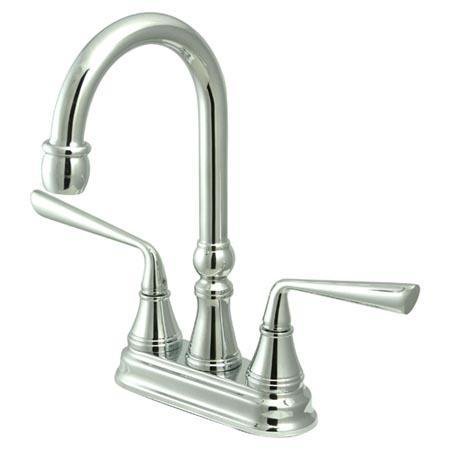 Kingston KS2491ZL 4 Center Faucet Chrome
