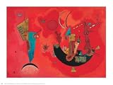 Mit Und Gegen - Artist: Wassily Kandinsky - Art Print Poster Size: 30.00 by 24.00 inches
