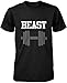 Beauty and the Beast - Cute His and Her Matching Black T-Shirts for Couples