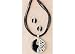 Jewelry : Lifestyle Studios Black/Silver Earring & Necklace BLACK