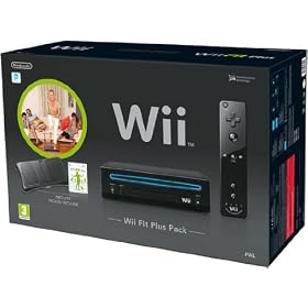 Nintendo Wii - Console Wii Fit Plus Pack, Nera + Telecomando Wii Plus + Nunchuck + Wii Fit Plus + Wii Balance Board [Bundle]