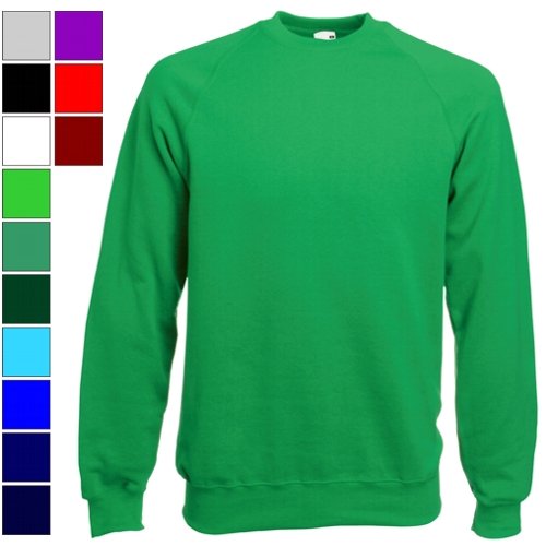 Fruit of the Loom Raglan Sweatshirt - 15 Colours