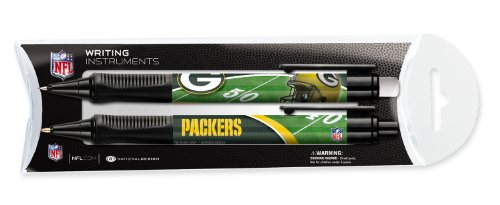 Green Bay Packers Ballpoint Grip Pen and Mechanical Pencil Set in Pillow Pack - NFL (12008-QUJ)