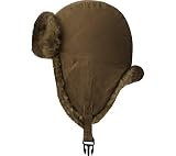 Timberland - Timberland Men's Canvas & Faux Fur Trapper Winter Hat
