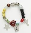 Pack of 6 Christ Story Glass Beaded Christmas Bracelets
