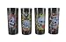 Set Of 4 Ed Hardy SKULLS Black Highball Glasses