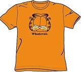 Garfield WHATEVER Funny Orange Short Sleeve Tee
