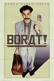 Borat Movie (Sacha Baron Cohen Holding Flag) Framed Poster Print - 24