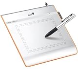 GENIUS EasyPen i405x USB 102x140 mm Arbeitbereich kabelloser Stift mit 1024 Sensibilitaetsstufen 28 programmierbare Schaltflaechen