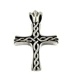 Pendant - Irish Celtic Weave Design Crucifix Pendant
