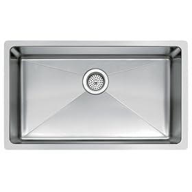 Buy 30 x 18 Undermount Single Bowl Stainless Steel Kitchen Sink with Coved Corners by Water Creation now!