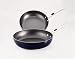 Farberware Accents 10-1/2-Inch and 12-Inch Deep Skillet Twin Pack, Blue