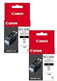 Canon BCI-3eBk Black Ink Tank Twin Pack (4479A003-Bundle)