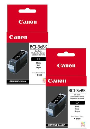 Electronics: Canon BCI 3eBk Black Ink Tank Twin Pack  4479A003 Bundle 