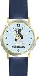 Chihuahua (SC) Dog - WATCHBUDDY&reg; DESIGNER DELUXE TWO-TONE THEME WATCH - Arabic Numbers-AQUA MARINE STYLE - Pale Blue Dial with Blue Leather Strap-Children's Size-Small ( Boy's Size & Girl's Size )