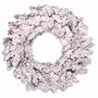 Vickerman 01611 - 36" Flocked Alaskan Wreath 50CL 160T (A806334) 36 42 Inch Christmas Wreath