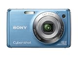 Sony W-Serie DSC-W220L Digitalkamera (12 Megapixel, 4-fach opt. Zoom, 6,9 cm (2,7 Zoll) Display, Bildstabilisator) Blau