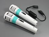 New 2in1 Karaoke Microphone For NINTENDO Wii Games PS3--2 microphones