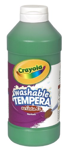 Crayola Artista II Washable Tempera Paint 16oz Green