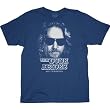 The Big Lebowski The Dude Abides Navy Adult T-shirt