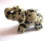 Tiergravur Edelstein-Elefant Dalmatinerstein (Aplit) 3 cm