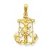 14k Mariners Cross Pendant