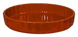 Chantal Ceramic 1-1/2 Quart Quiche Pan, Glossy Cinnabar