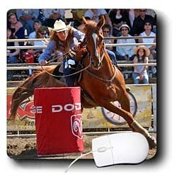Horse - Barrel Racing - Mouse Pads
