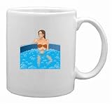 Woman In Hot Tub Mug