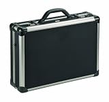 SOLO Classic Collection Laptop Attache, Aluminum and Ballistic Poly Construction, for Notebook Computers up to 16 Inches, Black and Silver, PAC100-4