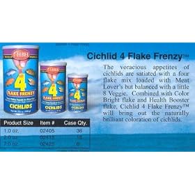 HBH Enterprises Cichlid Flake Frenzy 7oz by HBH Enterprises