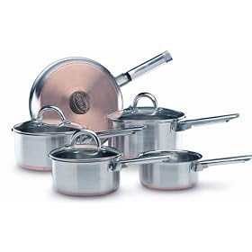 SWAN 5PCE COPPERBASED PAN SET