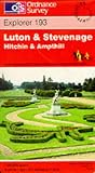 Luton and Stevenage. Hitchin & Ampthill: Explorer Map 193 (Explorer Maps)
