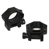 AccuShot Premium 1-Inch Weaver Style See-Thru 10mm Low-Profile Rings